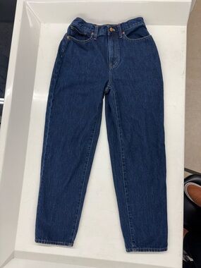 Madewell “Baggy Tapered” High-Rise Women's Dark Blue Denim Jeans